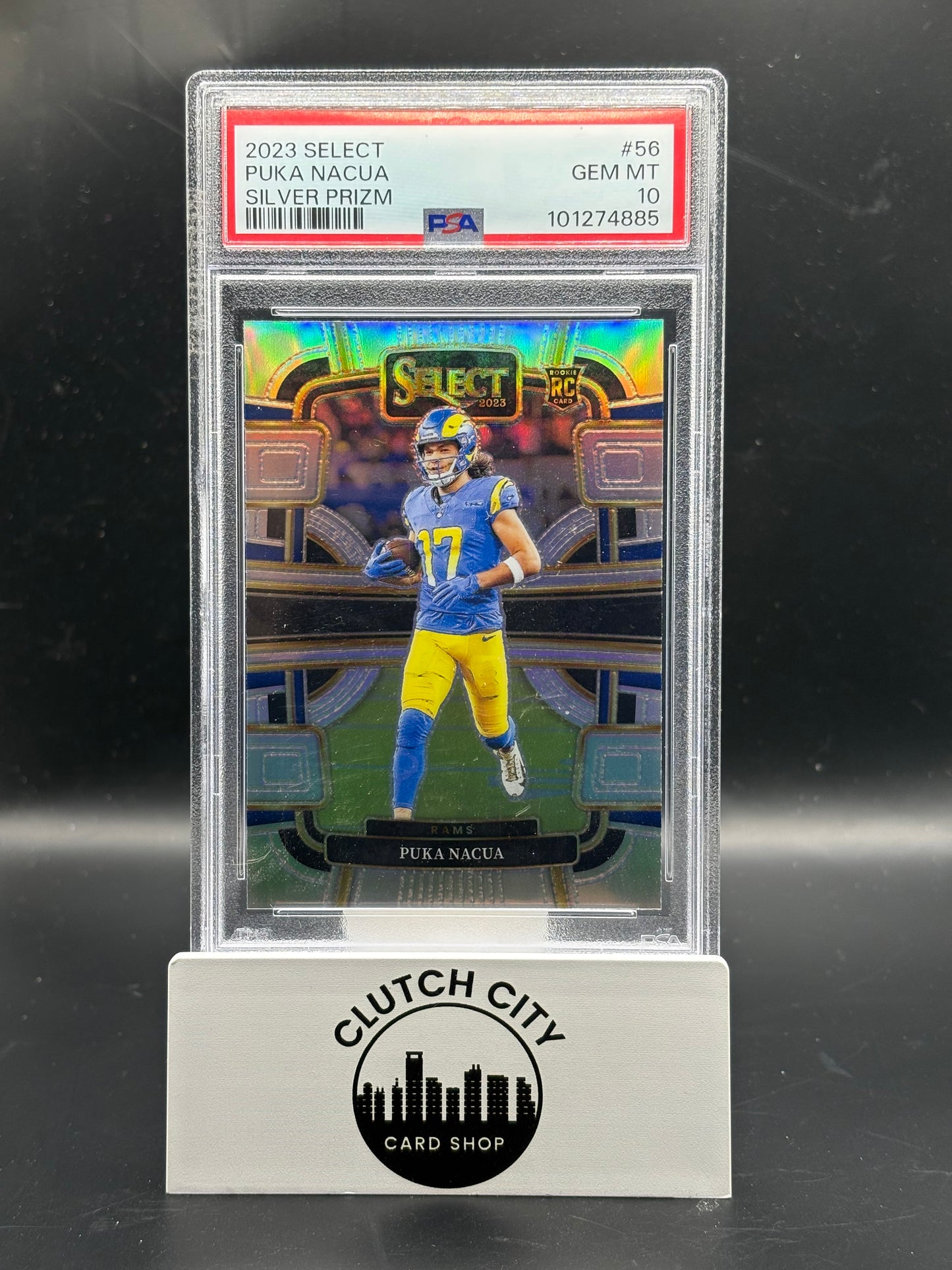 2023 Select Puka Nacua Silver Prizm #56 PSA 10 Rookie Card