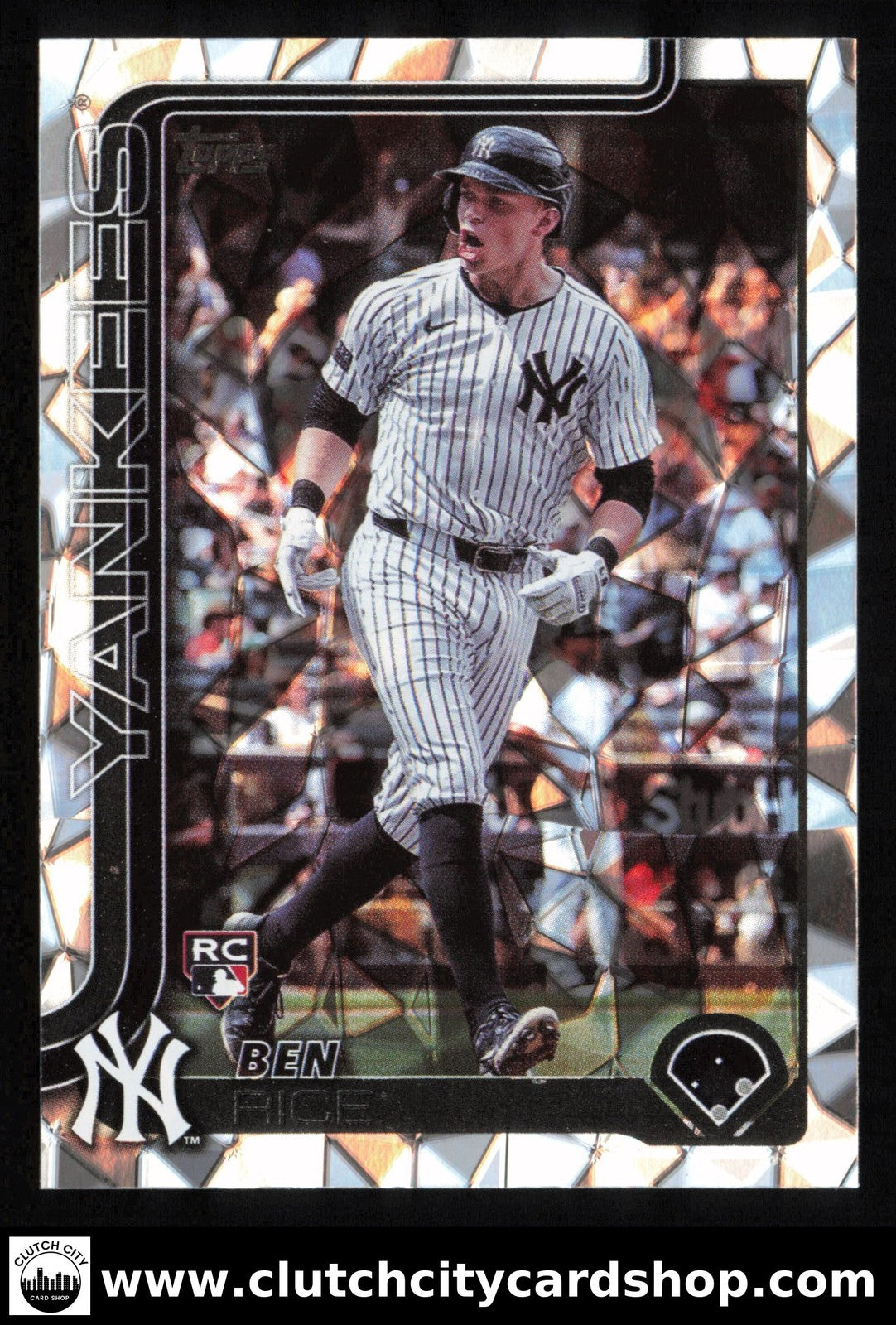 2025 Topps BEN RICE Diamante Foil #337 RC Yankees