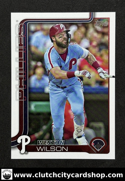 2025 Topps Series 2 WESTON WILSON Short Print #ALT-1 Phillies