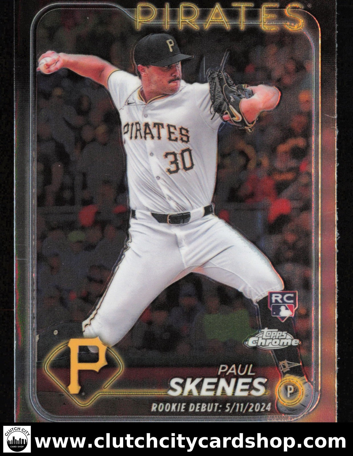 2024 Topps Chrome Update PAUL SKENES Rookie Debut Base #USC27 RC Pirates