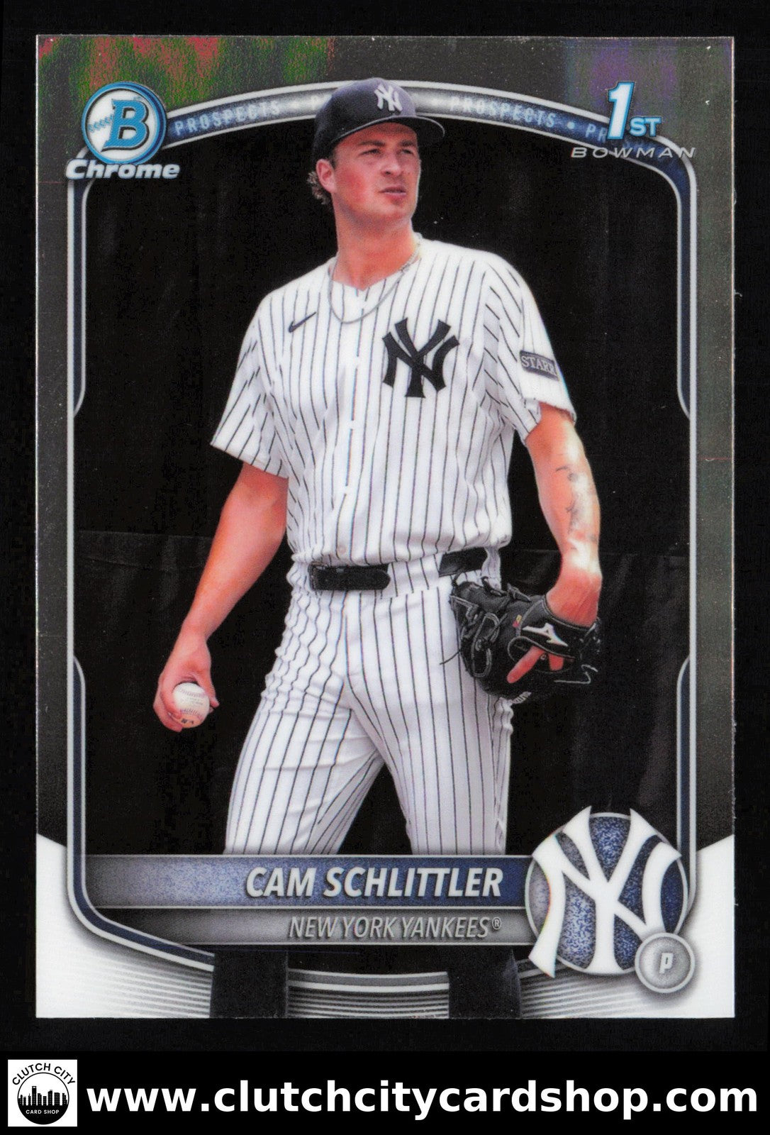 2025 Bowman Chrome CAM SCHLITTLER Prospects #BCP-166 Yankees