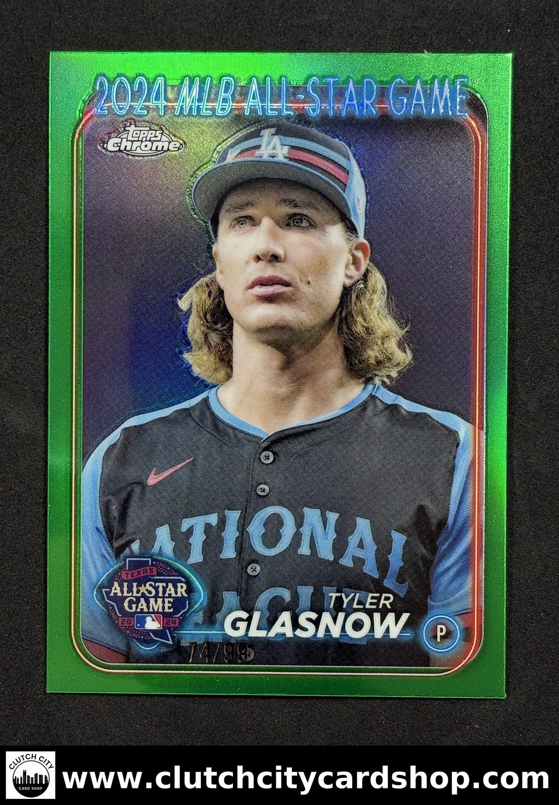 2024 Topps Chrome TYLER GLASNOW MLB All-Star Game Green Refractor /99 #ASGC-26
