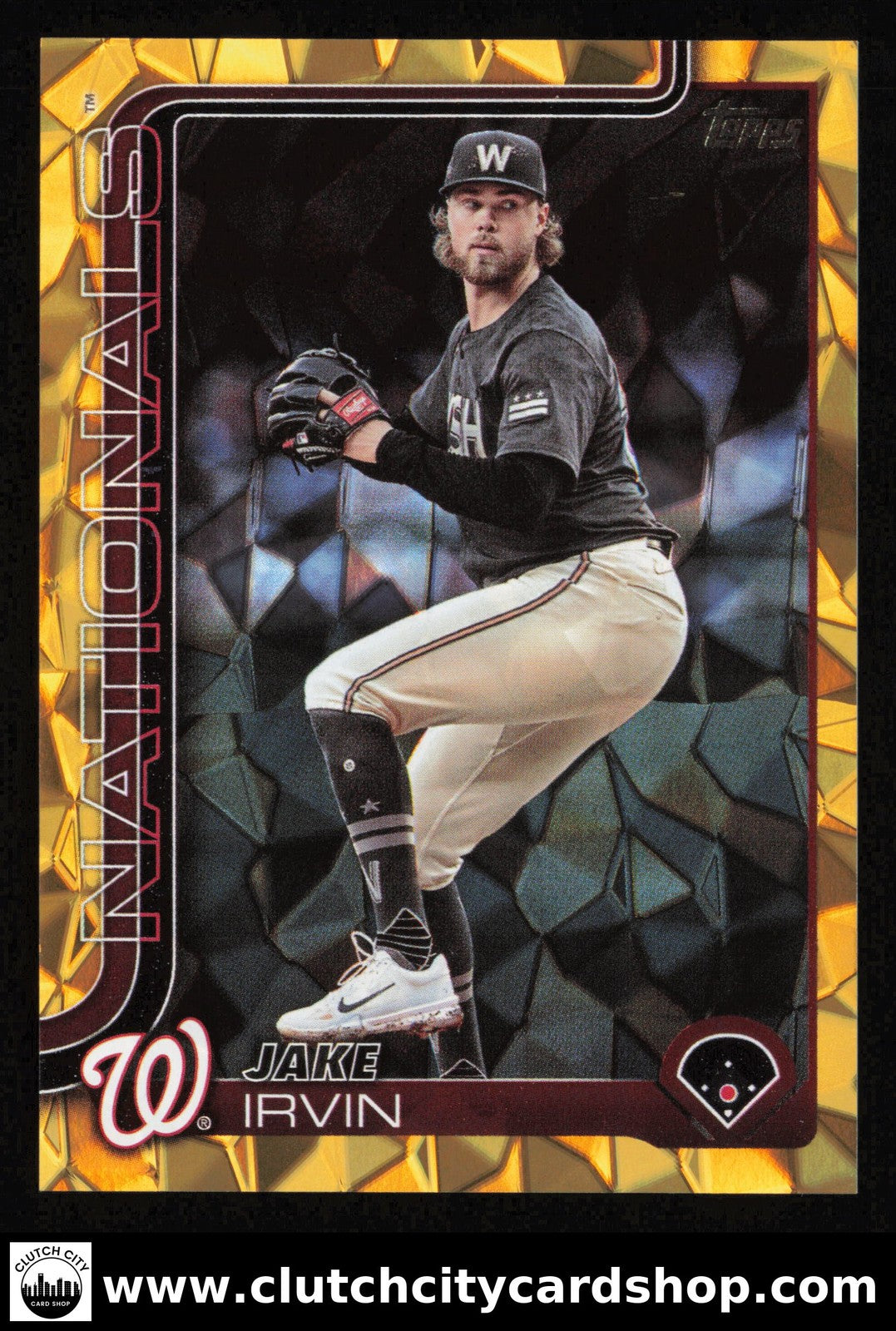 2025 Topps JAKE IRVIN Gold Holo Foil #197 #/50 Nationals
