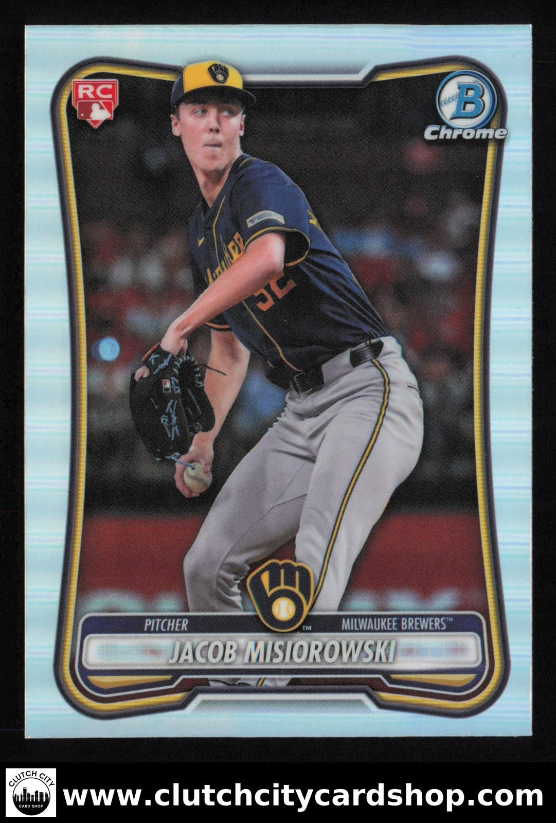 2026 Bowman Chrome JACOB MISIOROWSKI Red Rookie Variation #35 RC Brewers