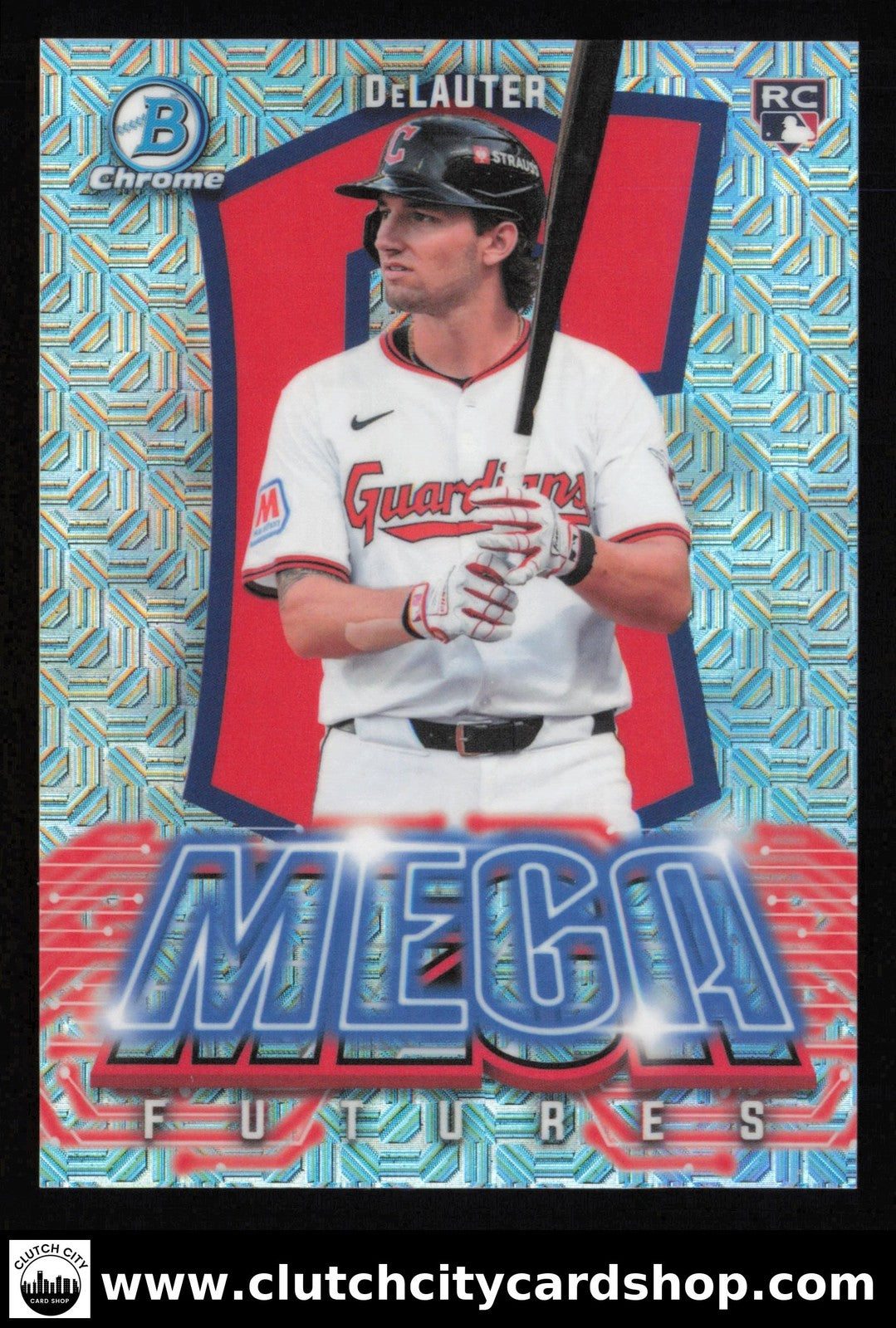 2026 Bowman CHASE DELAUTER Mega Futures Mojo Refractor #MF-5 RC Guardians