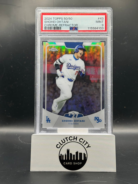 2024 Topps Chrome 50/50 Shohei Ohtani Refractor #43 PSA 9
